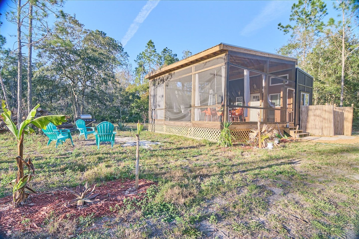Exterior with Fire Pit