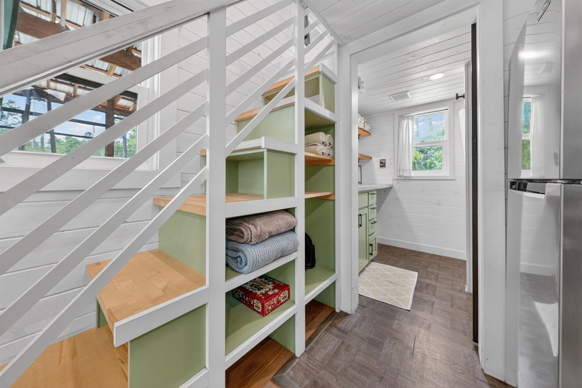 Stairs leading to Loft 1