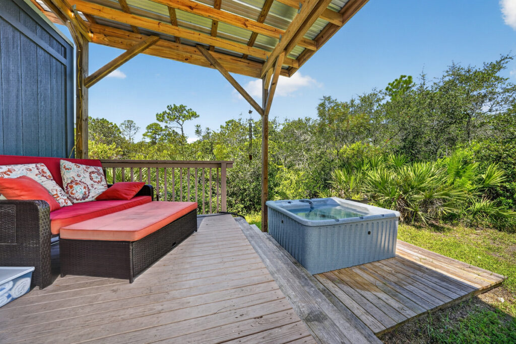 Your own private hot tub, kept warm at 100°F.